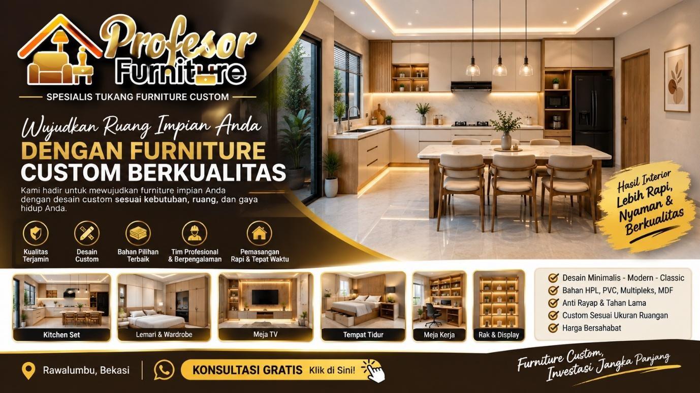 Teknologi dan Standar Konstruksi Pengerjaan Kitchen Set oleh Tukang Interior Custom